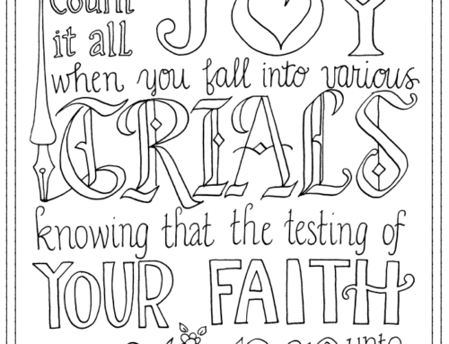 James 1:2-3 Coloring Page